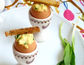 Oeufs brouillés à l'ail des ours