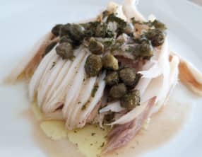 Raie en salade tiède