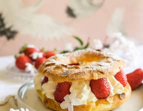 Couronne de chou aux fraises