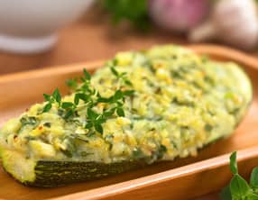 Courgettes farcies à la purée des pommes de terre