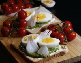 Tartinade au pesto d'épinards