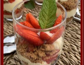 Tarte aux fraises déstructurée