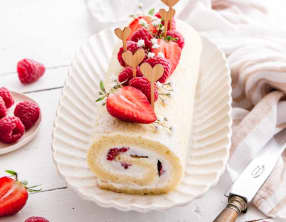 Gâteau roulé au skyr vanille