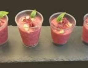 Verrine betterave chèvre