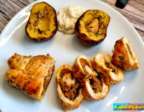 Blanc de volaille farci au barbecue