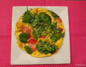 Frittata préparée dans l'airfryer