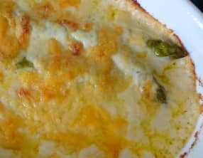 Asperges au gratin