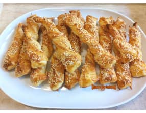 Torsades feuilletées au fromage