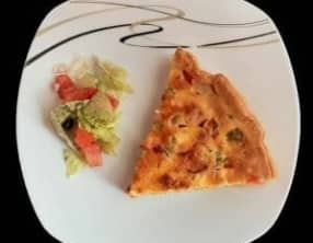 Tarte poivrons et bacon