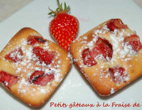 Petits gâteaux à la fraise