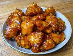 Poulet croustillant à l'ail et au miel