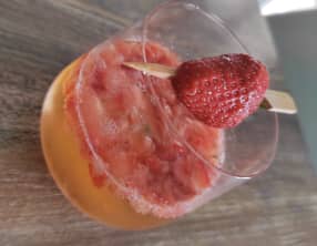 Cocktail fraise Prosecco