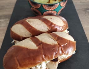 Mauricette au poulet et sauce au fromage blanc