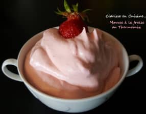 Mousse à la fraise au Thermomix
