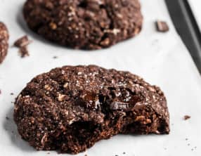 Biscuits double chocolat à l'avoine vegan