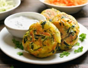 Galettes de légumes cuites au four