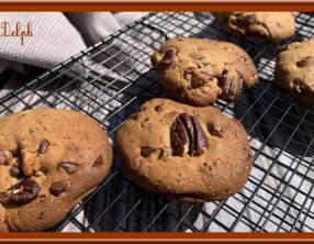 Cookies aux jaunes d’oeufs et noix de pécan