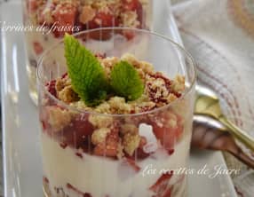 Verrines de fraises