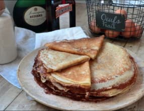 Crêpes moelleuses au Cointreau et Armagnac