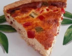 Quiche poivron lardon