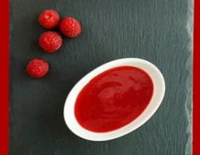 Purée de framboises maison