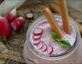 Rillettes de radis roses au chèvre