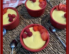 Flans au fromage blanc vapeur