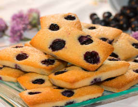 Financiers aux myrtilles