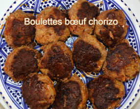 Boulettes bœuf chorizo
