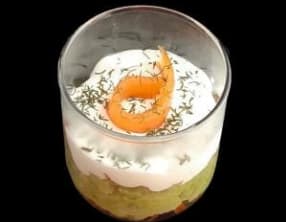 Verrines avocats saumon Saint Môret