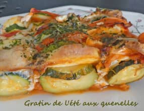Gratin de l'été aux quenelles