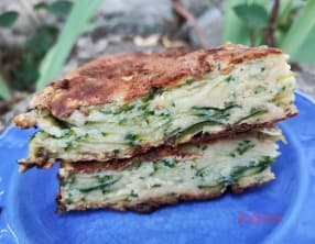 Gâteau invisible courgettes et parmesan