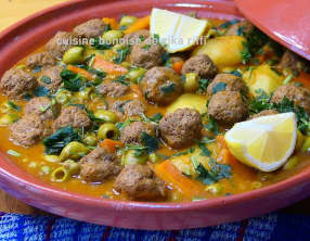 Tajine el kefta au boulghour