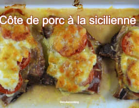Côte de porc à la sicilienne