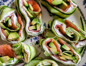 Rouleau au saumon et fromage