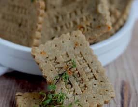Petits beurres parmesan sans gluten lait œuf