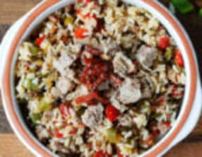 Salade de riz thon poivrons