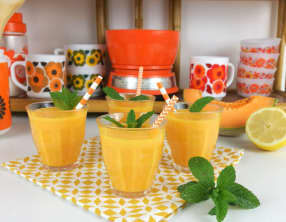 Gaspacho melon et chèvre frais