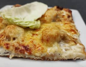 Pizza de noix de saint-jacques à l'aneth