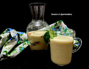 Lait avocat, amandes et dattes