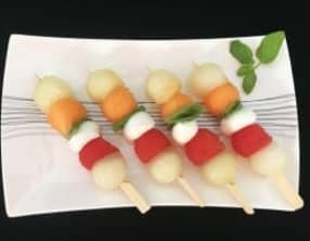 Brochettes aux 4 melons