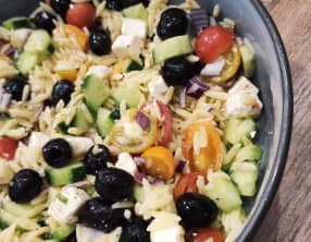 Salade d'orzo à la grecque