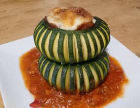 Les bols courgettes bolognaise