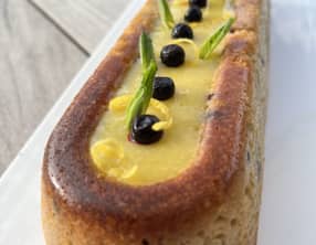 Moelleux ricotta citron myrtilles