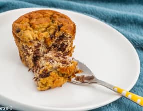 Moelleux aux bananes et pépites de chocolat