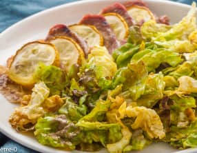 Millefeuille de filet mignon de porc aux courgettes