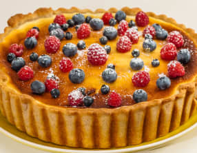 Gâteau au fromage blanc et aux fruits rouges