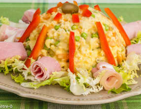 Salade russe au chou fleur