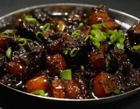 Poitrine de porc au caramel