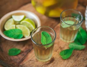 Ice tea citron vert menthe